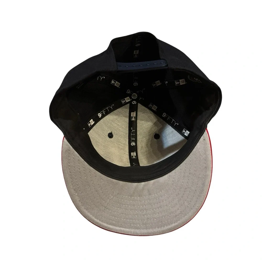 New Era Atlanta Braves Spell Out Snapback Hat MLB Embroidered Retro Summer‎